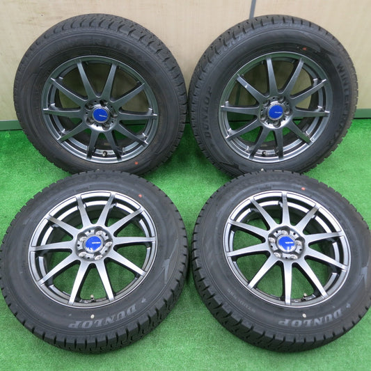 [送料無料] バリ溝！21年！キレイ！9.5分★ロッキー ライズ等 195/65R16 スタッドレス ダンロップ ウインターマックス WM02 WINNERS PCD100/5H★4100104NJス