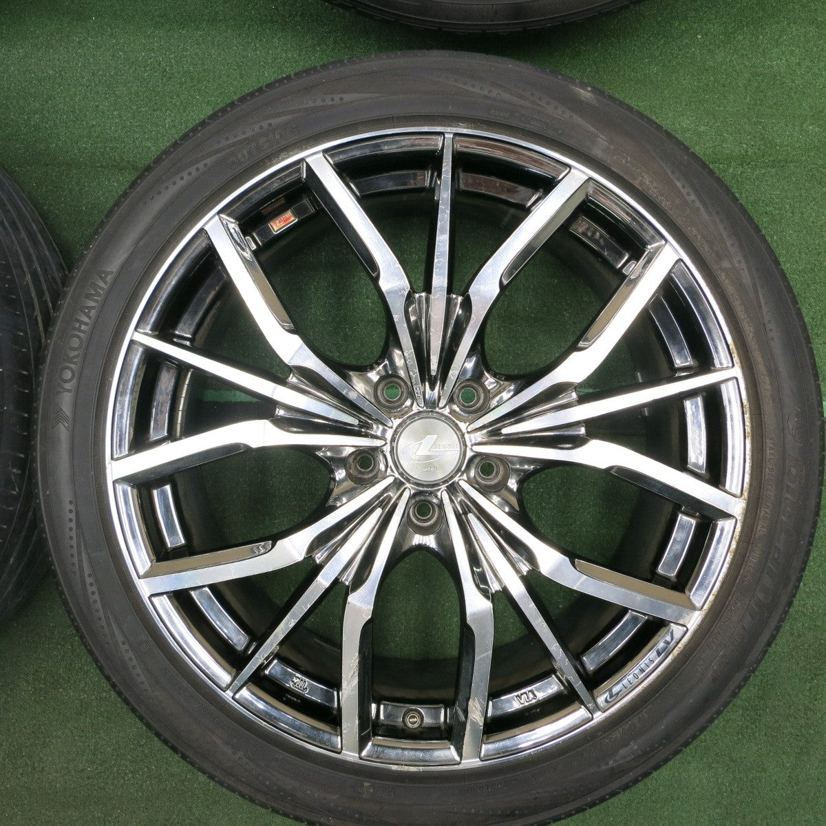 *送料無料* バリ溝！9.5分★LEONIS LV 245/40R19 ヨコハマ ブルーアース RV-02 ダンロップ エナセーブ RV505 LEONIS LV レオニス 19インチ PCD114.3/5H★4041703TNノ