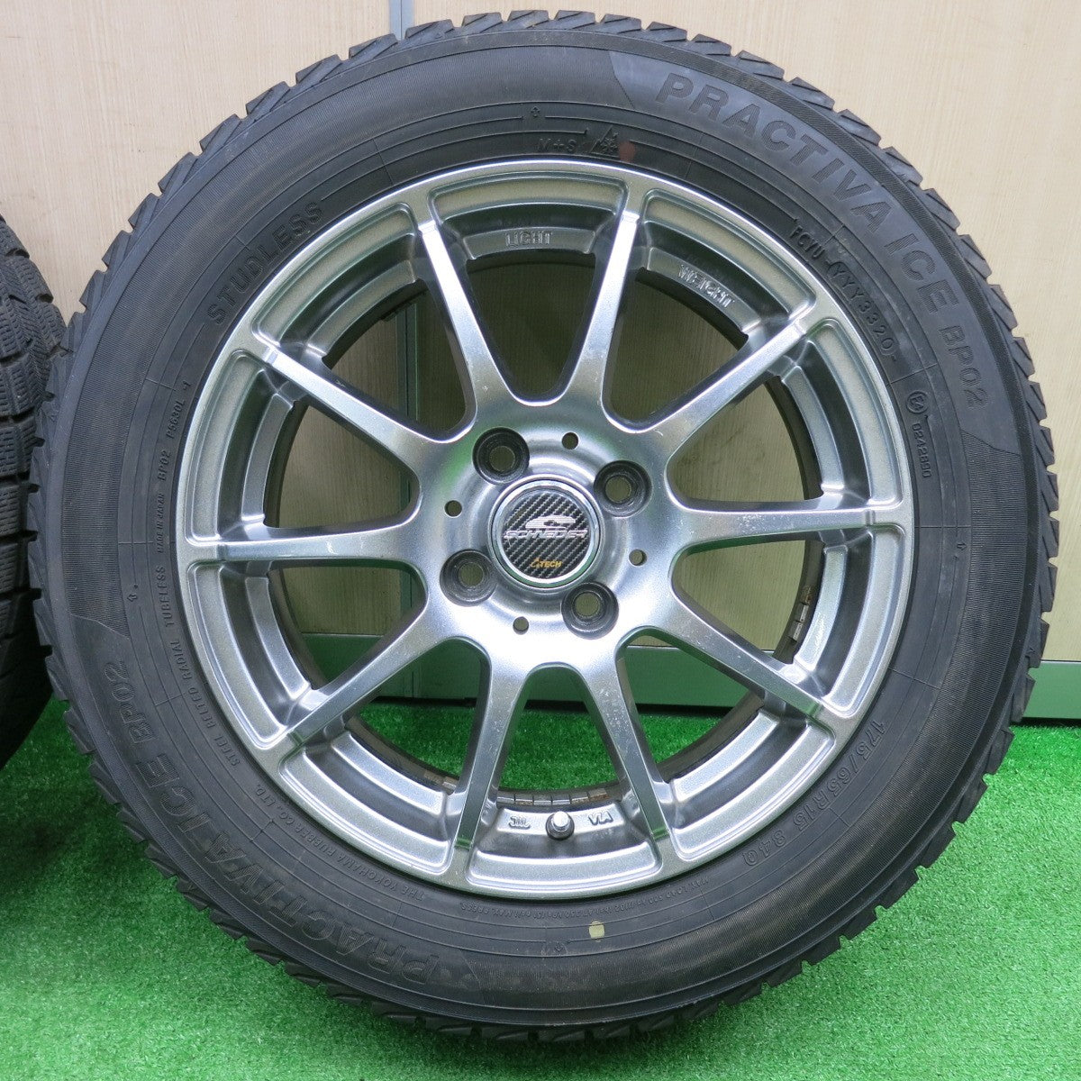 [送料無料] 4本価格！20年★スタッドレス 175/65R15 プラクティバ アイス BP02 SCHNEIDER ATECH シュナイダー 15インチ PCD100/4H★4100501NJス