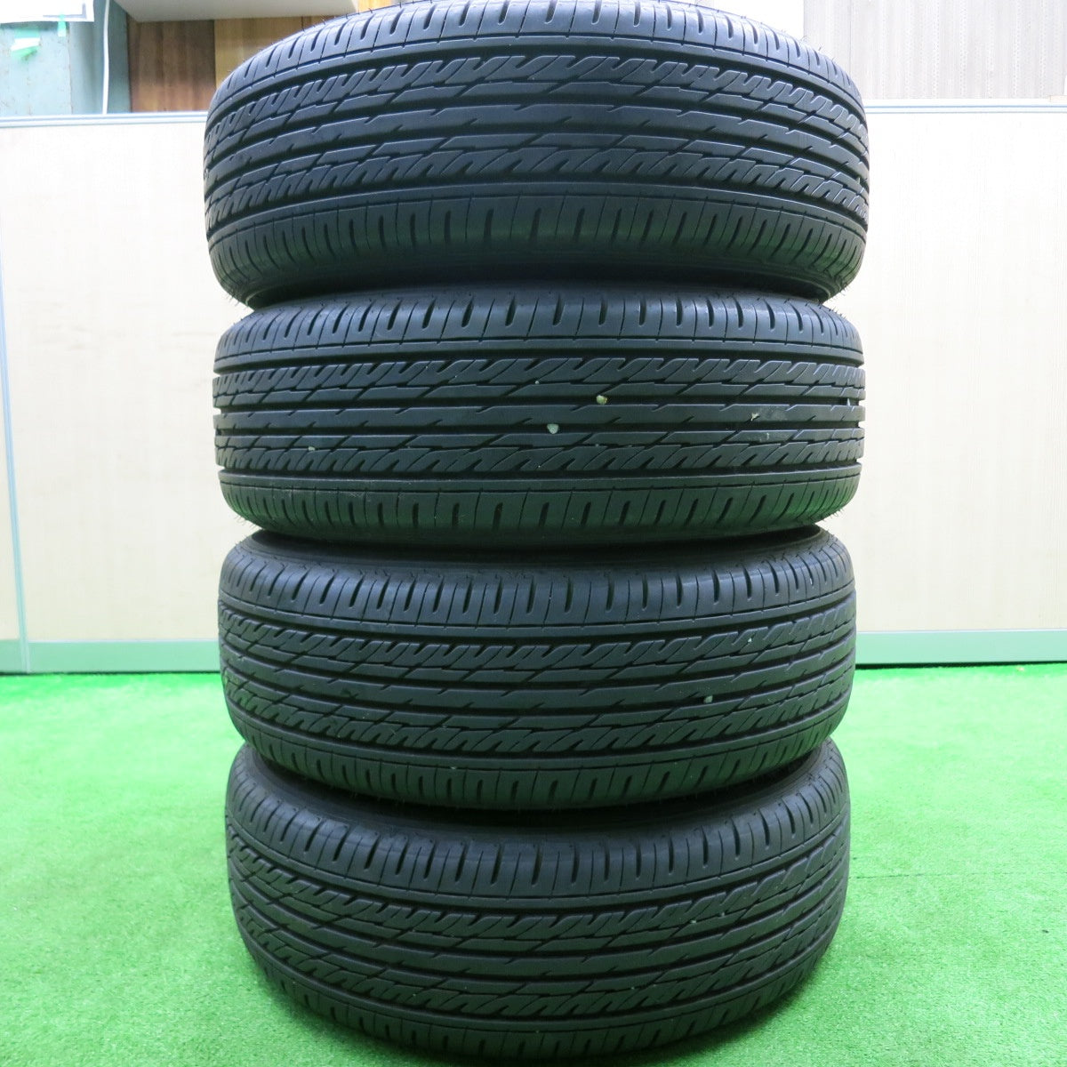 [送料無料] バリ溝！9.5分★195/65R15 グッドイヤー GT-Eco Stage D.O.S. DOS 15インチ  PCD114.3/5H★4100605HAノ