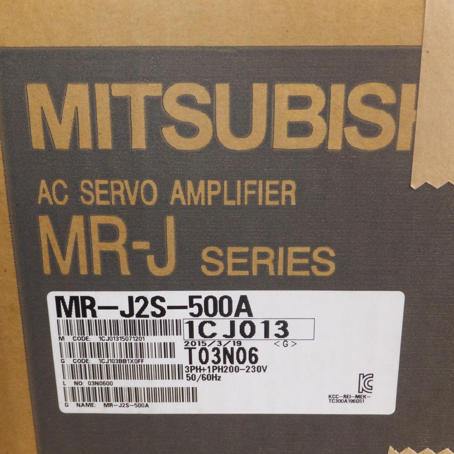 [送料無料] 未使用★三菱 MITSUBISHI サーボアンプ AC SERVO AMPLIFIER MR-J SERIES MR-J2S-500A(2)★