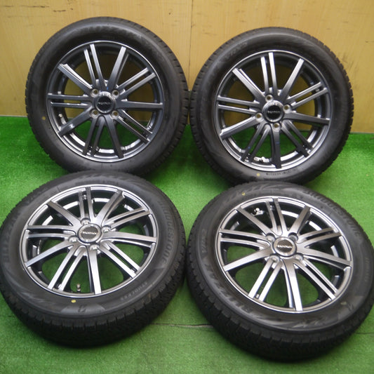 [送料無料] バリ溝！21年！キレイ！9.5分★スタッドレス 165/60R15 ブリヂストン ブリザック VRX2 BALMINUM バルミナ ハスラー ソリオ等 PCD100/4H★4120901Hス