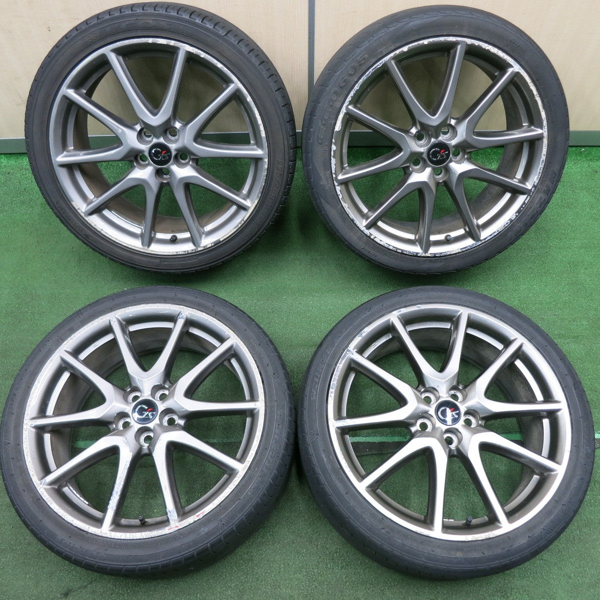 *送料無料* 4本★トヨタ 30系 プリウス G'z 純正 225/40R18 ヨコハマ ES300 マジーニ ECO605 プラス ウィンラン R330 PCD100/5H★4040602TNノ