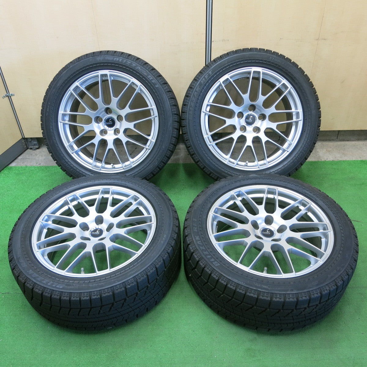 *送料無料* センサー付！バリ溝！綺麗！ほぼ10分★レクサス LS 等 245/50R19 スタッドレス ブリヂストン ブリザック RFT Delmore デルモア PCD120/5H★4062901ナス