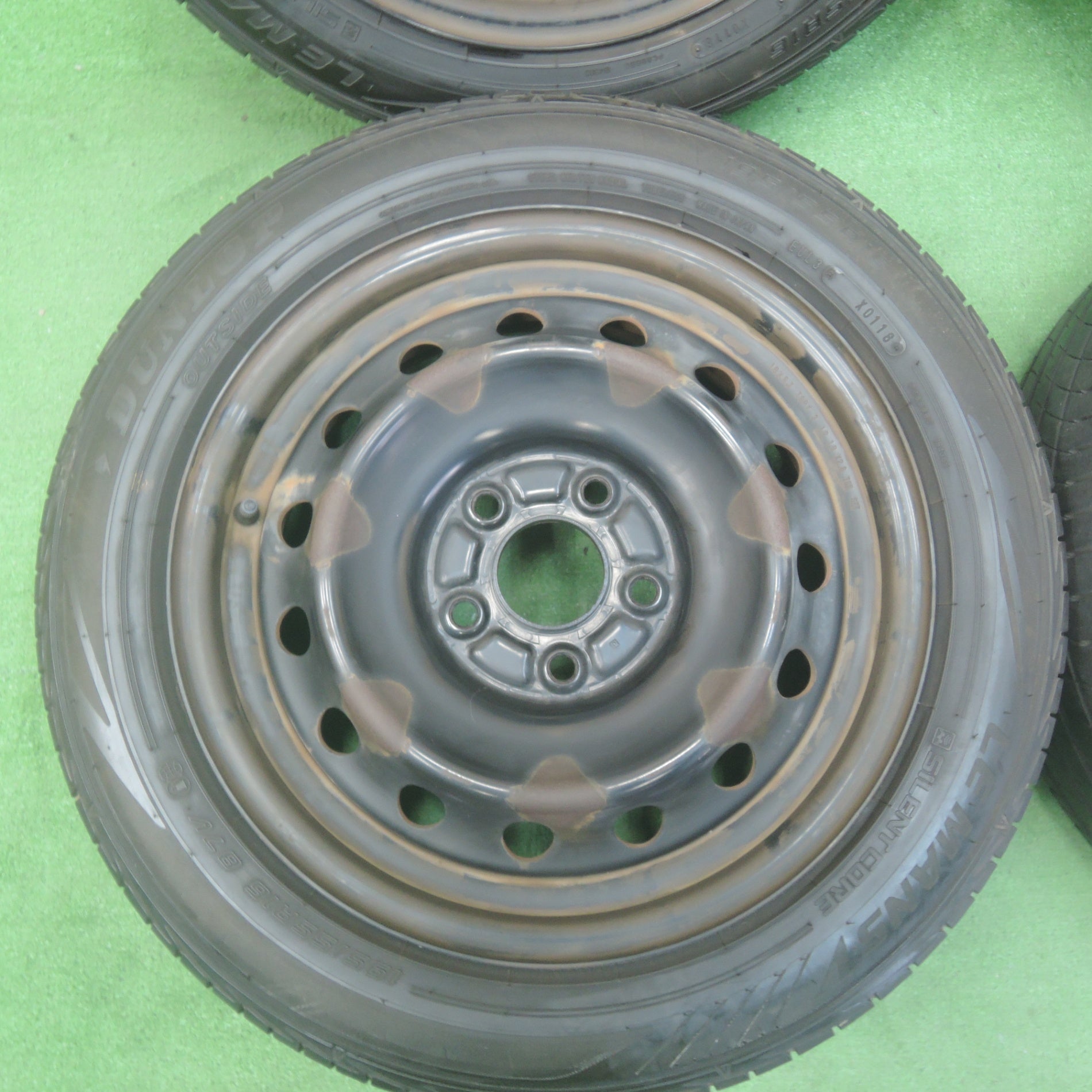 送料無料* 4本価格☆195/55R16 ダンロップ LE MANS V スチール