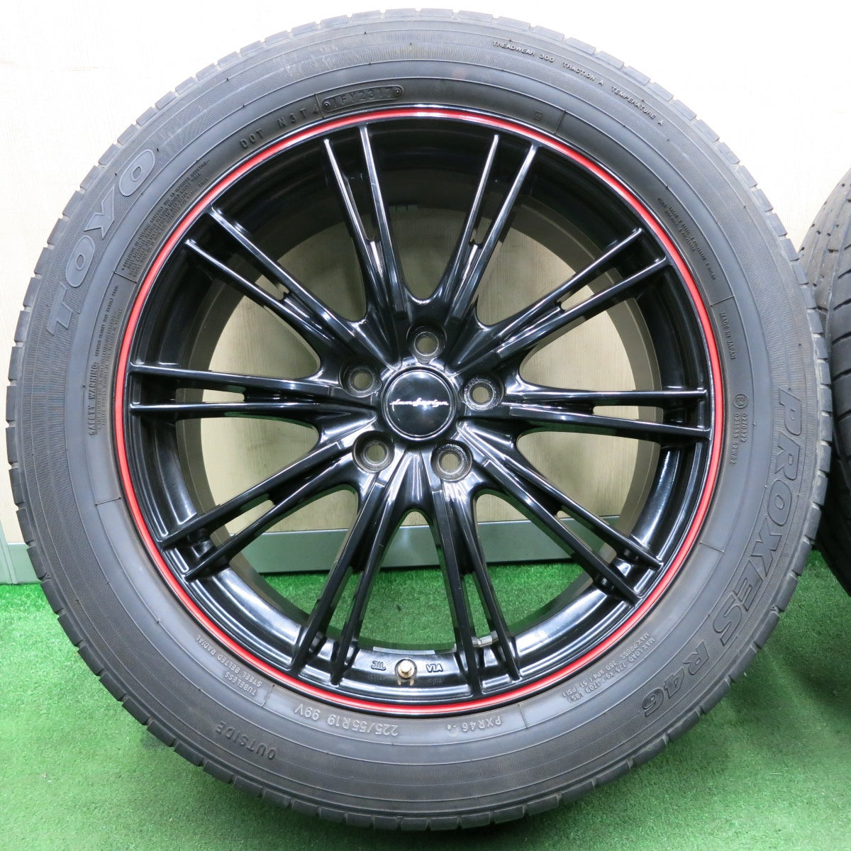 *送料無料* 4本価格★マツダ CX-5 純正 OP damd design 225/55R19 トーヨー プロクセス R46 ダムドデザイン  PCD114.3/5H★4032404NJノ