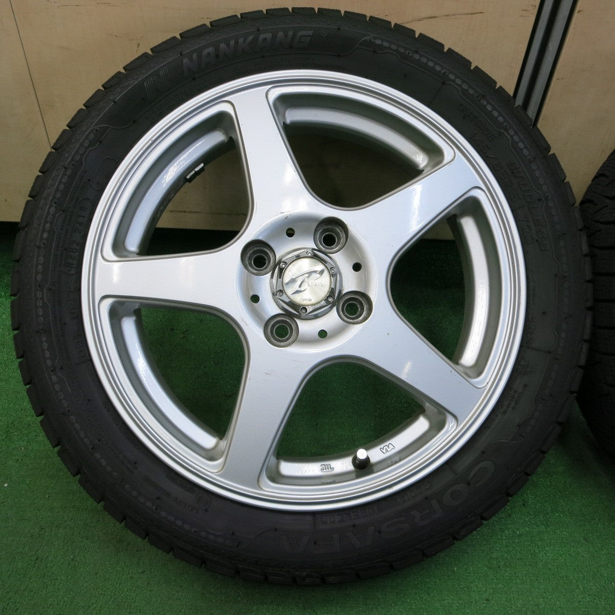 *送料無料* バリ溝！9.5分★三菱 アイ 用 145/65R15 175/55R15 スタッドレス ナンカン CORSAFA Treffer  トレファー PCD100/4H★4053102イス