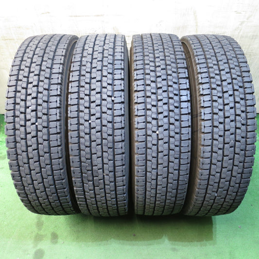 *送料無料* バリ溝！23年！9.5分★トラック タイヤ 225/80R17.5 123/122L スタッドレス ブリヂストン W999 17.5インチ★4032601クスタ