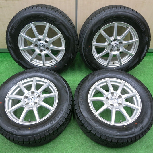 [送料無料] バリ溝！23年！綺麗！9.5分以上★スタッドレス 215/65R16 ヨコハマ アイスガード iG60 GMach 16インチ PCD114.3/5H★4100304NJス