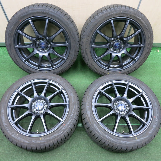 *送料無料* 超バリ溝！22年！キレイ！9.5分以上★インプレッサ等 225/45R17 スタッドレス ヨコハマ アイスガード iG70 VELVA CHARGE ヴェルヴァ PCD100/5H★4050502HAス