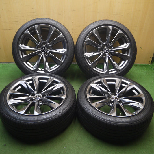 *送料無料* バリ溝！9.5分★レクサス LS Fスポーツ 純正 245/45R20 275/40R20 ブリヂストン トランザ T005 20インチ PCD120/5H★4062805Hノ