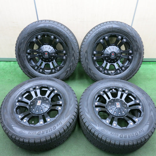 *送料無料* バリ溝！21年！キレイ！9.5分★KMC XD SERIES XD778 275/60R18 スタッドレス ヨコハマ アイスガード G075 PCD114.3 127/5H マルチ★4060105HAス