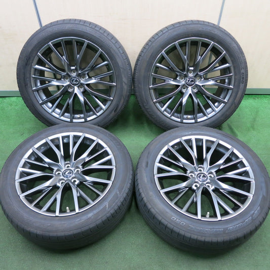 *送料無料* センサー付！20年★レクサス RX Fスポーツ 純正 235/55R20 ダンロップ SPスポーツマックス 050 20インチ PCD114.3/5H★4061604HAノ