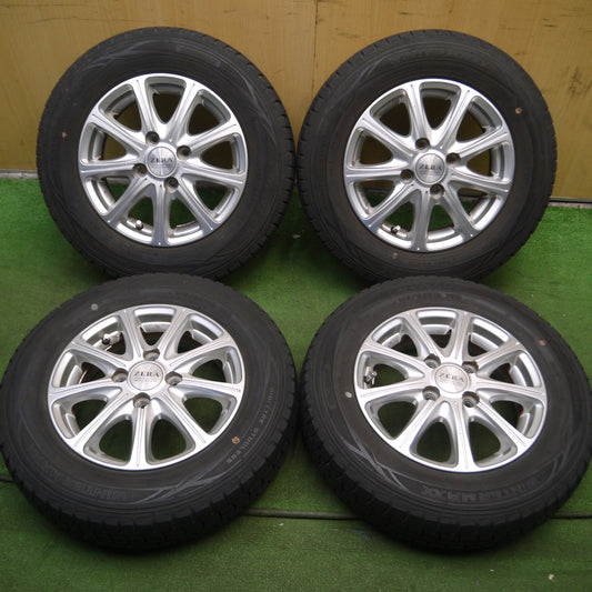 *送料無料* 4本価格★スタッドレス 145/80R13 ダンロップ ウインターマックス WM01 ZERA 13インチ PCD100/4H★4040207Hス