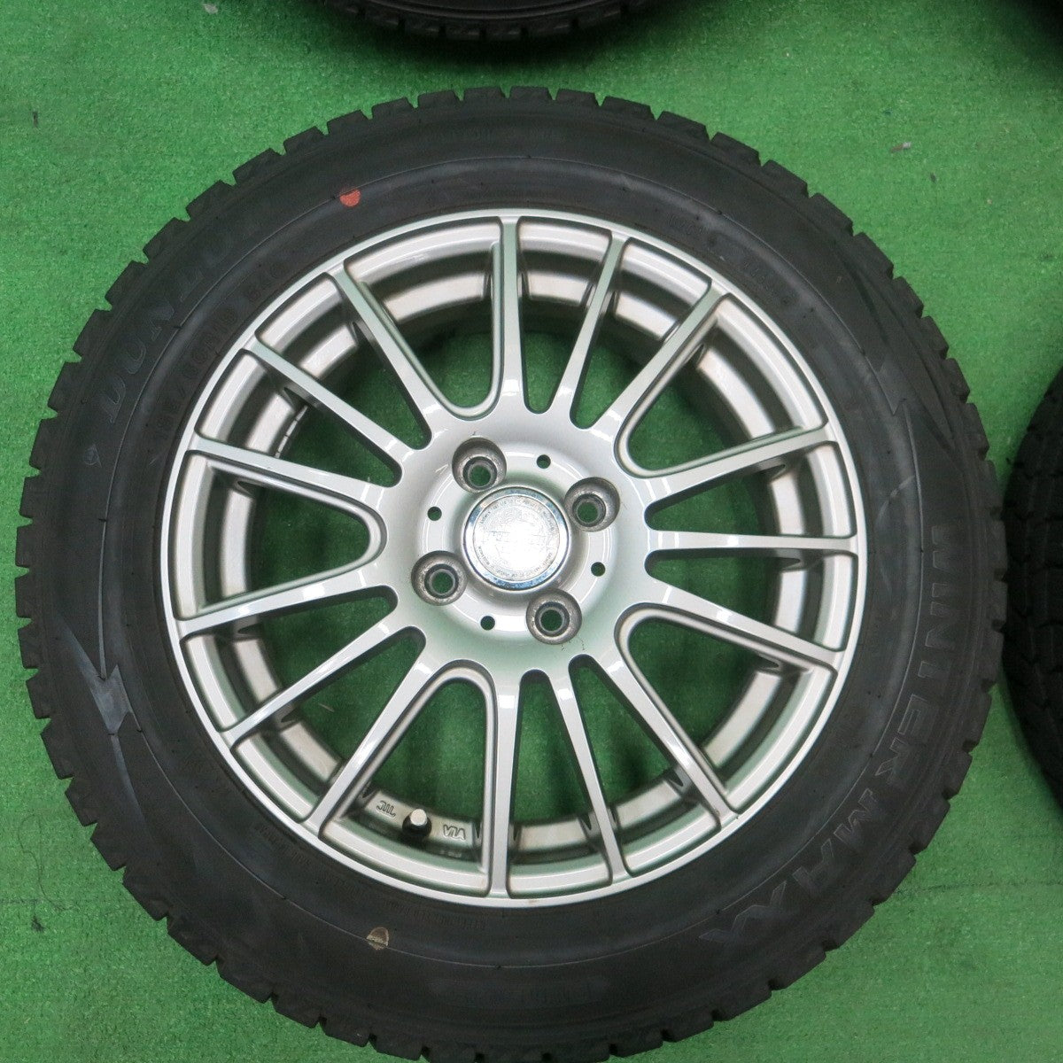 *送料無料* バリ溝！20年！9.5分★スタッドレス 185/60R15 ダンロップ ウインターマックス WM02 ravrion selzer ラブリオン PCD100/4H★4043005ナス