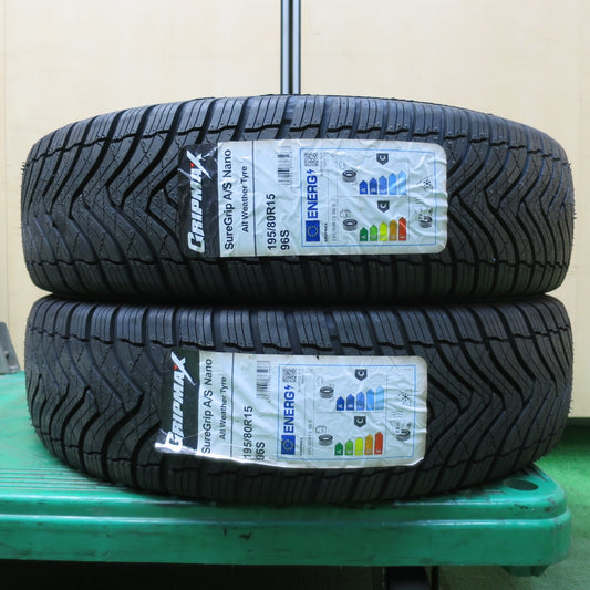 [送料無料] 未使用！23年★195/80R15 グリップマックス SureGrip A/S Nano オールシーズン タイヤ 15インチ ハイエース キャラバン 等★4111404イノタ