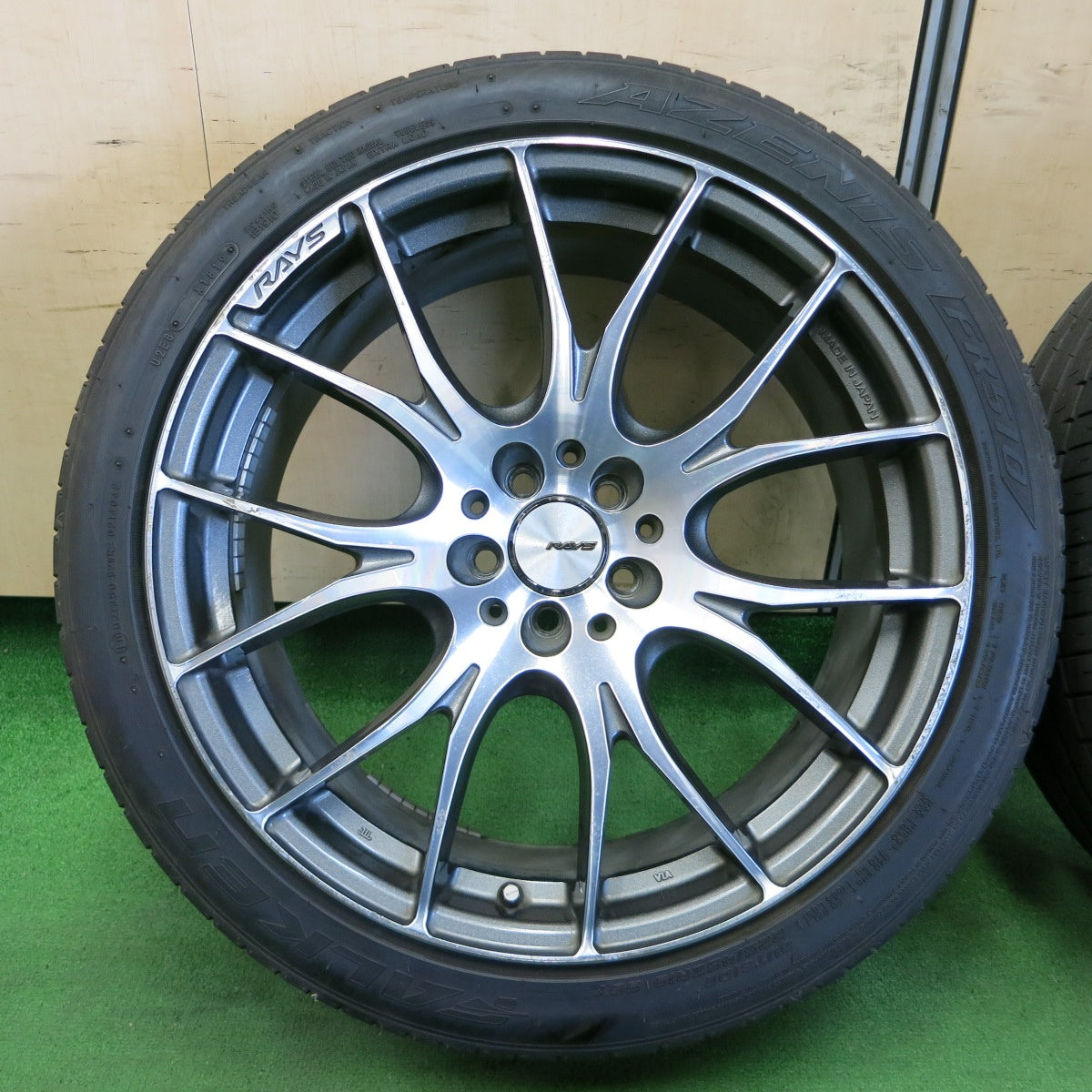 *送料無料* 4本★RAYS HOMURA 2X7 225/45R19 ファルケン アゼニス FK510 レイズ ホムラ PCD100/5H★4061402ナノ