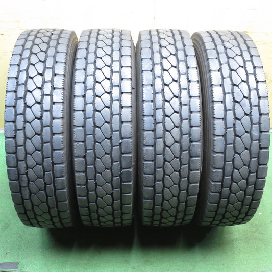 *送料無料* バリ溝！22年！9.5分★トラック タイヤ 225/80R17.5 123/122L ブリヂストン エコピア M801Ⅱ ミックス 17.5インチ★4033002KKスタ