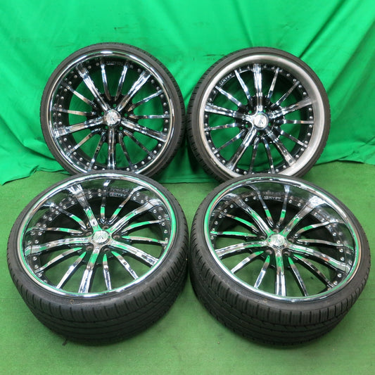 *送料無料* 超バリ溝！22年！ほぼ10分★BMW等 ASANTI AF175 245/30R22 295/25R22 ナンカン Sportnex NS-25 アサンティ PCD120/5H★4052202ナノ