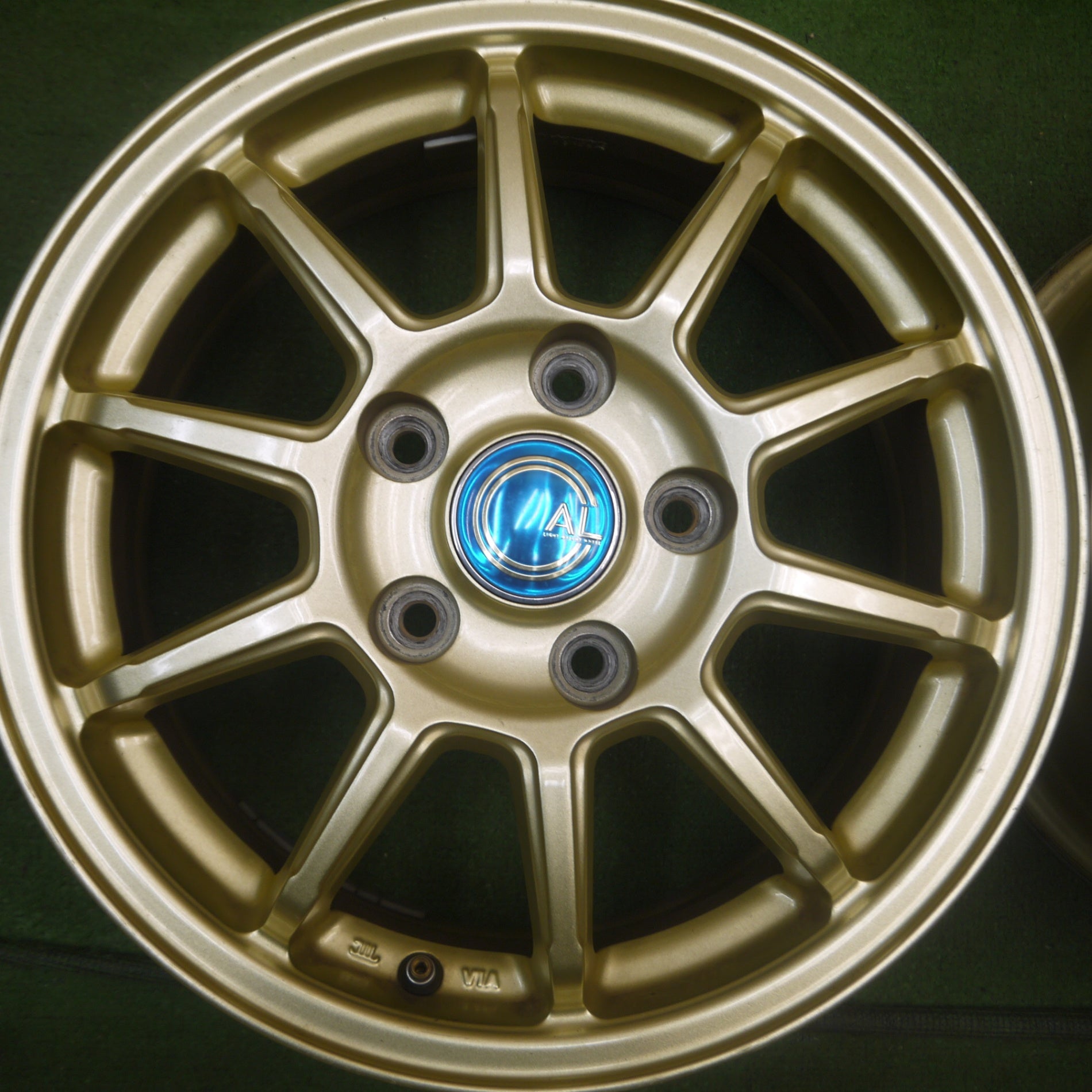 *送料無料* キレイ★AL LIGHT WEIGHT WHEEL ライト ウェイト ホイール 15インチ 15×6J  PCD114.3/5H★4071908Hホ