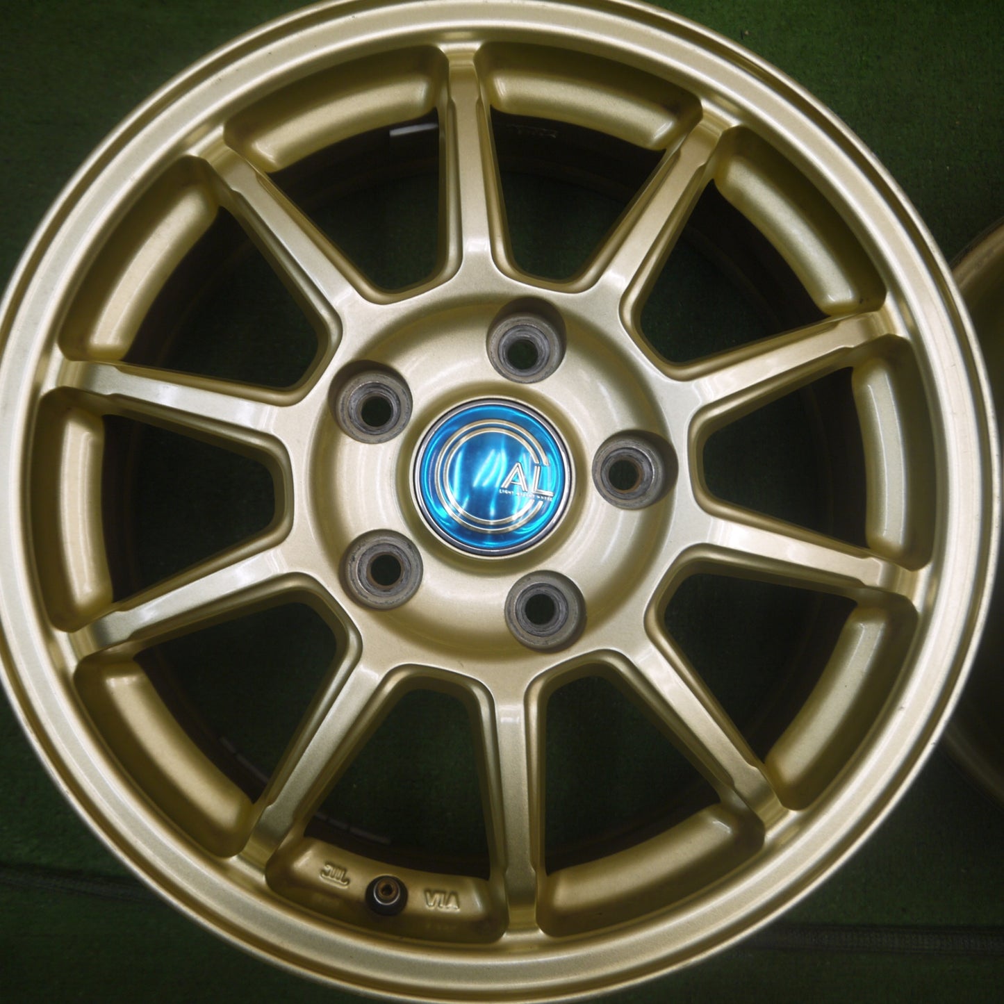 *送料無料* キレイ★AL LIGHT WEIGHT WHEEL ライト ウェイト ホイール 15インチ 15×6J PCD114.3/5H★4071908Hホ