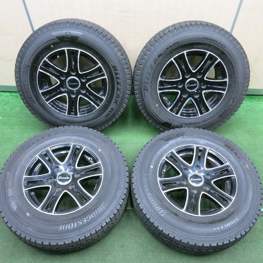 *送料無料* バリ溝！22年！9.5分★ハイエース等 195/80R15 スタッドレス ブリヂストン ブリザック VL10 Exceeder エクシーダー PCD139.7/6H★4042802HAス