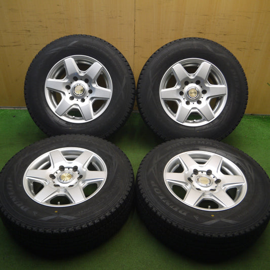 *送料無料* バリ溝！9.5分★ハイエース等 195/80R15 スタッドレス ダンロップ ウインターマックス SV01 Ripresa S リプレーザ PCD139.7/6H★4040912Hス