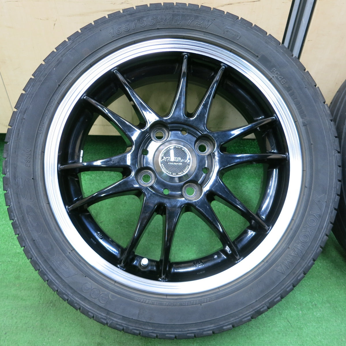 *送料無料* 4本価格★X CROSS SPEED 165/55R14 ヨコハマ DNA エコス ES300 クロススピード 14インチ  PCD100/4H★4052009イノ