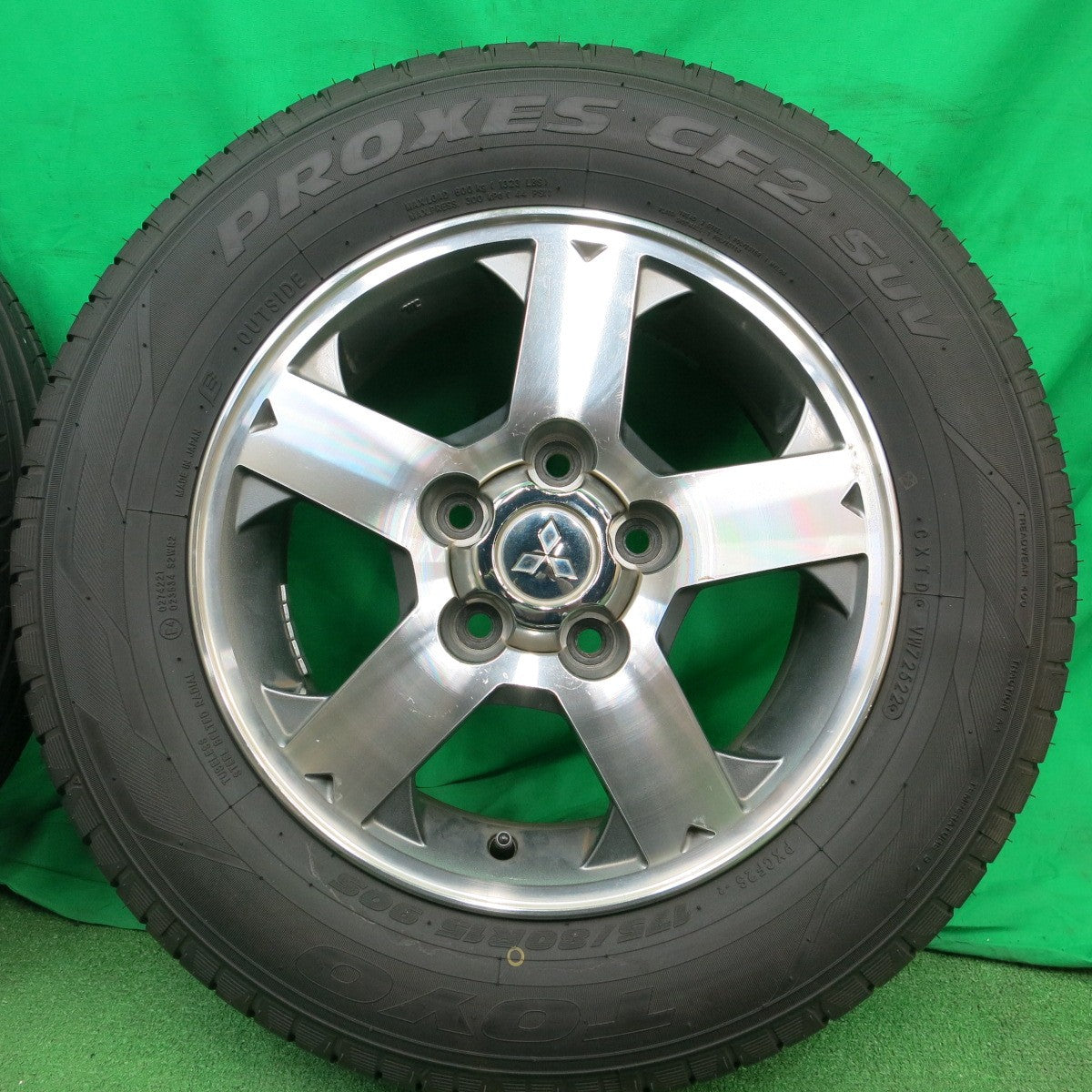 *送料無料* バリ溝！22年！9.5分★三菱 パジェロ ミニ 純正 175/80R15 トーヨー プロクセス CF2 SUV 15インチ  PCD114.3/5H★4051007ナノ