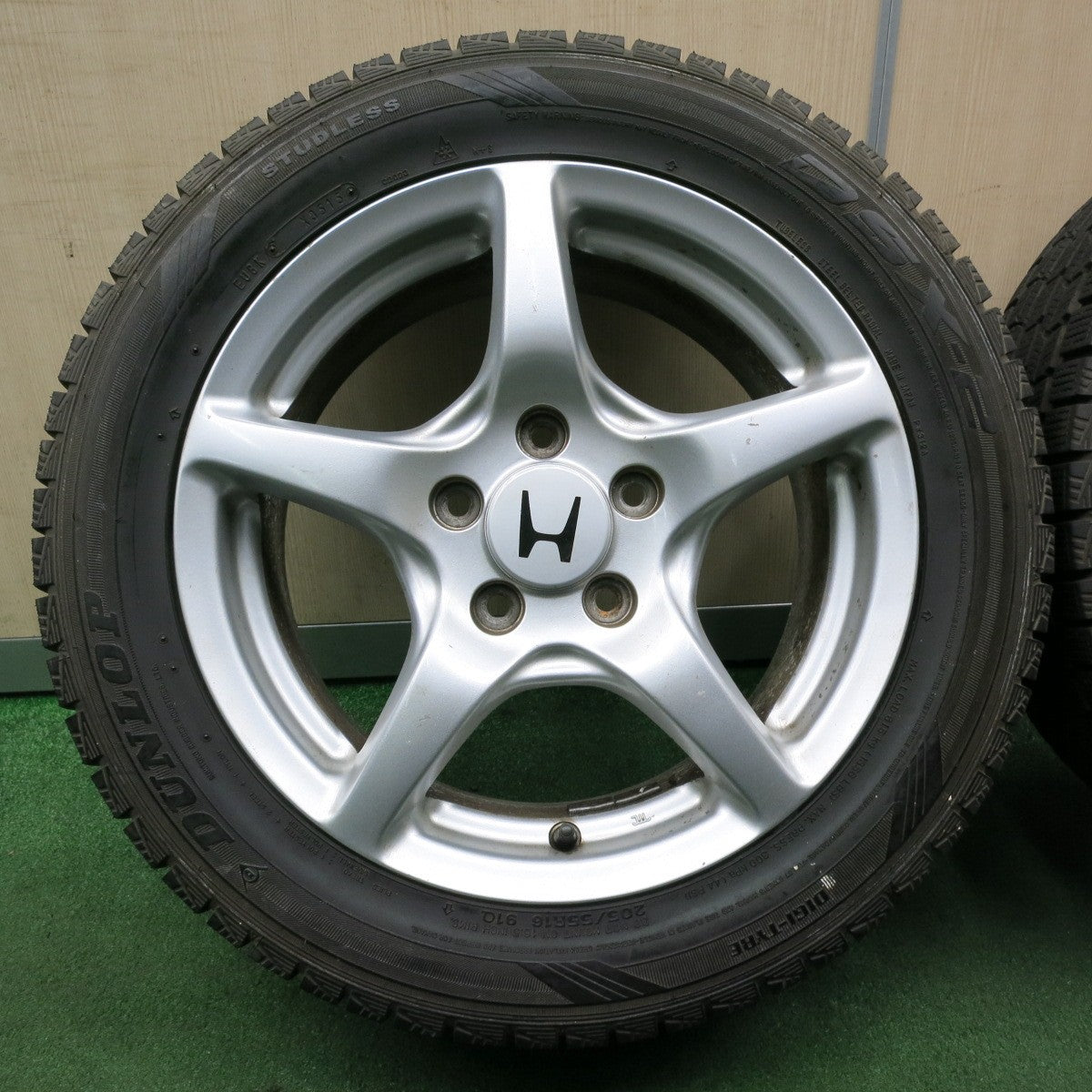 *送料無料*４本価格★ホンダ S2000 純正 205/55R16 スタッドレス ダンロップ DSX-2 16インチ PCD114.3/5H★4052403NJス