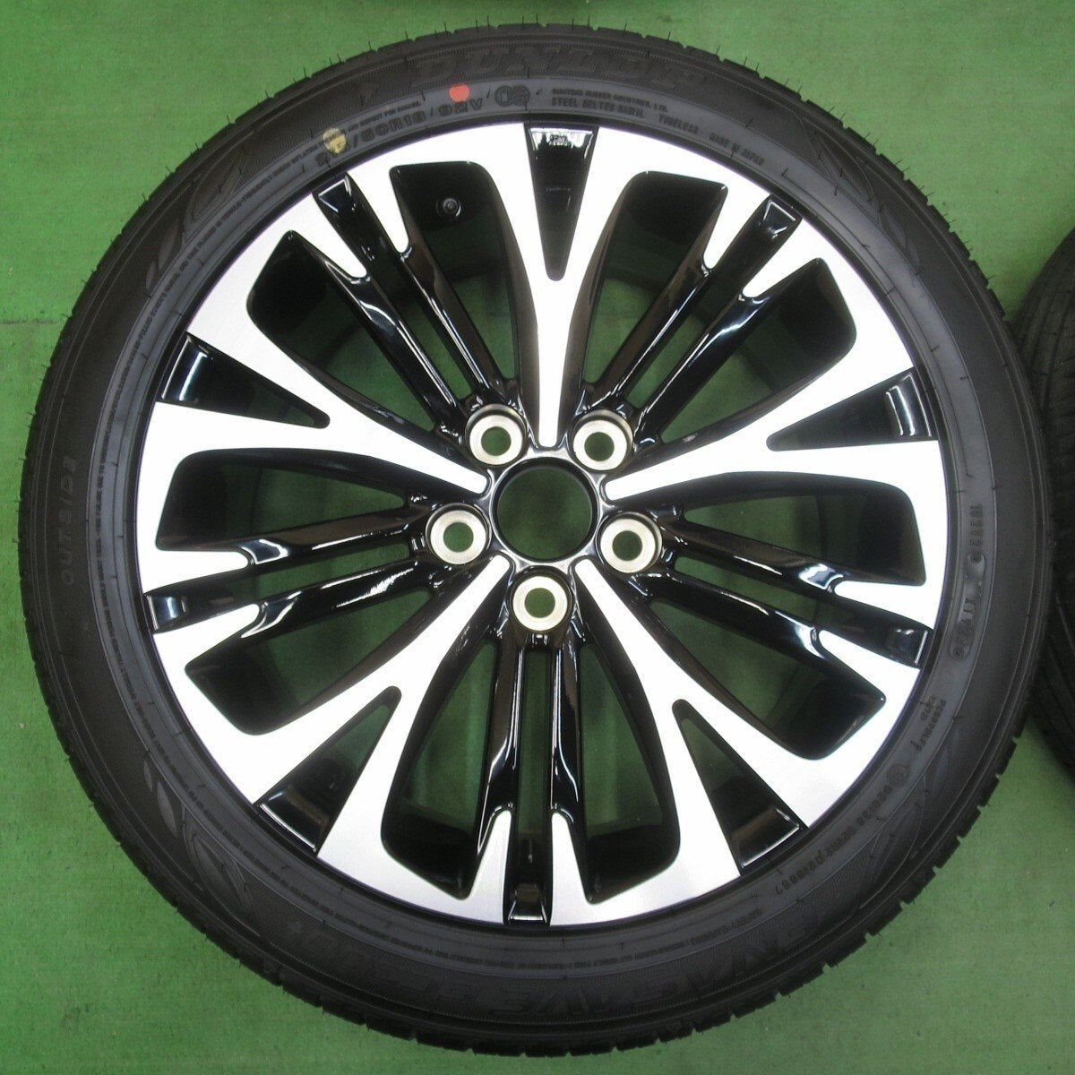 [送料無料] 新車外し！24年！1本★トヨタ ヤリス クロス ハイブリッド Z 純正 215/50R18 ダンロップ エナセーブ EC300+ PCD114.3/5H★5032002イノ(4)