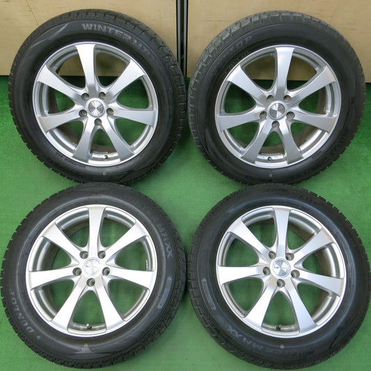 *送料無料* バリ溝！9.5分以上★スタッドレス 225/55R18 ダンロップ ウインターマックス WM02 PRD 18インチ PCD114.3/5H★4041801イス