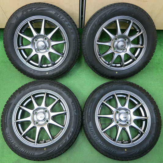 *送料無料* バリ溝！21年！キレイ！8.5分★スタッドレス 155/65R14 ブリヂストン ブリザック VRX2 SPORT ABELIA 14インチ PCD100/4H★4042705イス