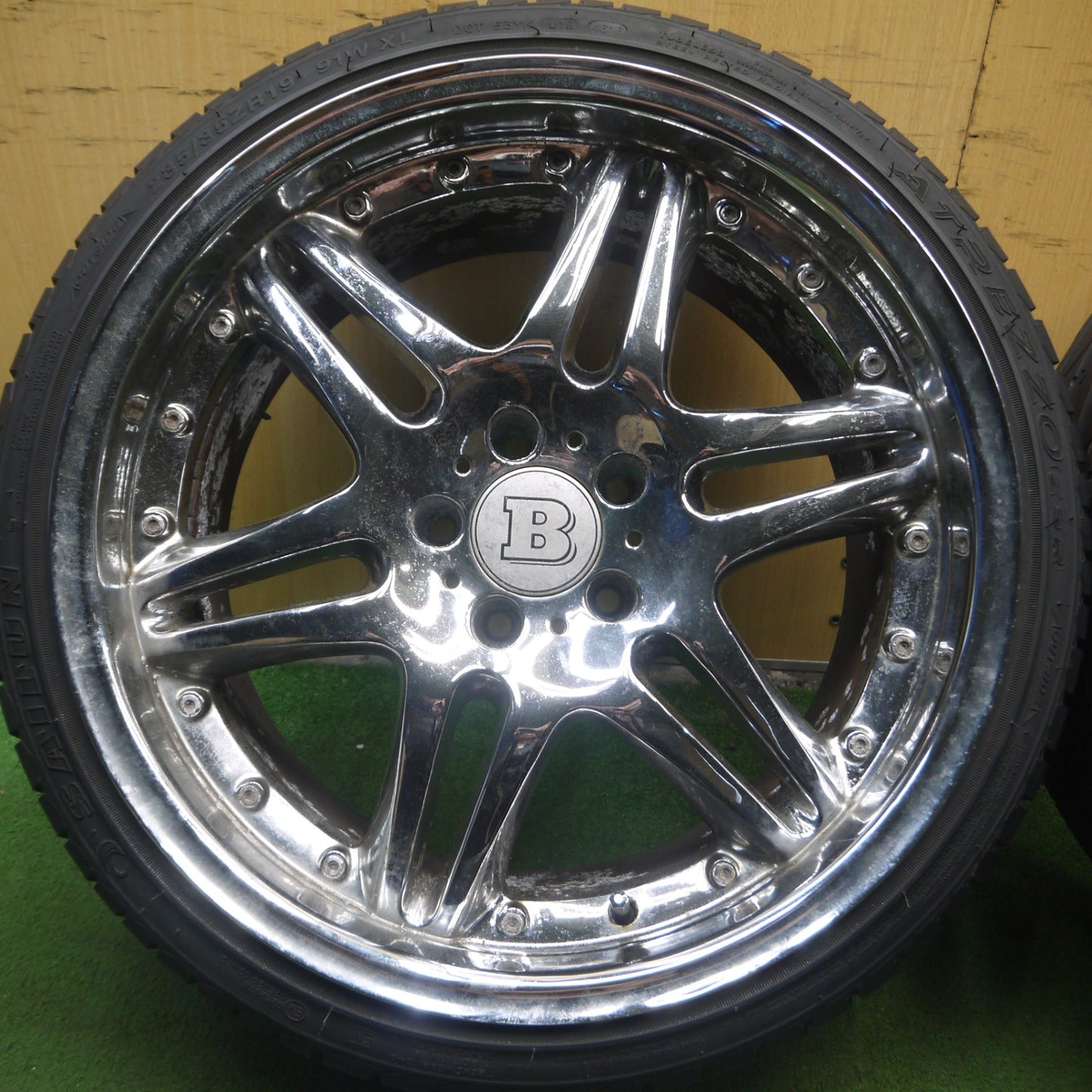 *送料無料* 4本価格★BRABUS タイプ 225/35R19 235/35R19 デュラターン MOZZOSPORT サイルン ATREZZO ZSR ブラバス PCD114.3/5H★4050105Hノ