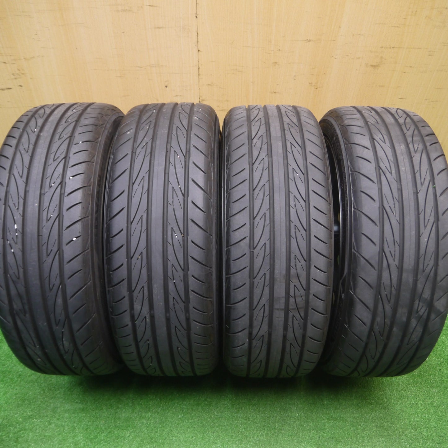 *送料無料* バリ溝！23年！キレイ！ほぼ10分★ENKEI PF03 195/45R17 ヨコハマ アドバン FLEVA 17インチ エンケイ PCD114.3/5H★4090605Hノ