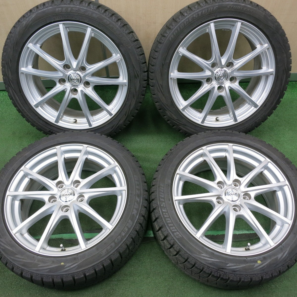 *送料無料* バリ溝！キレイ！9.5分★スタッドレス 215/50R17 ブリヂストン ブリザック REVO GZ JOKER ジョーカー 17インチ PCD114.3/5H★4050305NJス