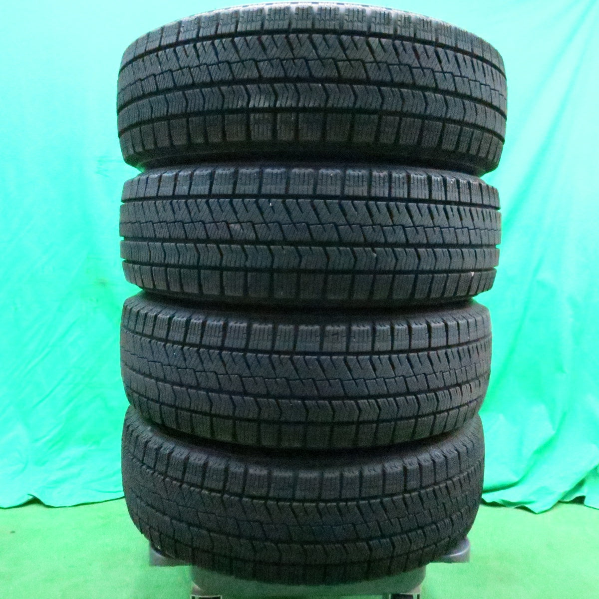 *送料無料* バリ溝！8.5分★日産 キューブ ノート 等 純正 スチール 175/65R14 スタッドレス ブリヂストン ブリザック VRX2 PCD100/4H★4050415ナス