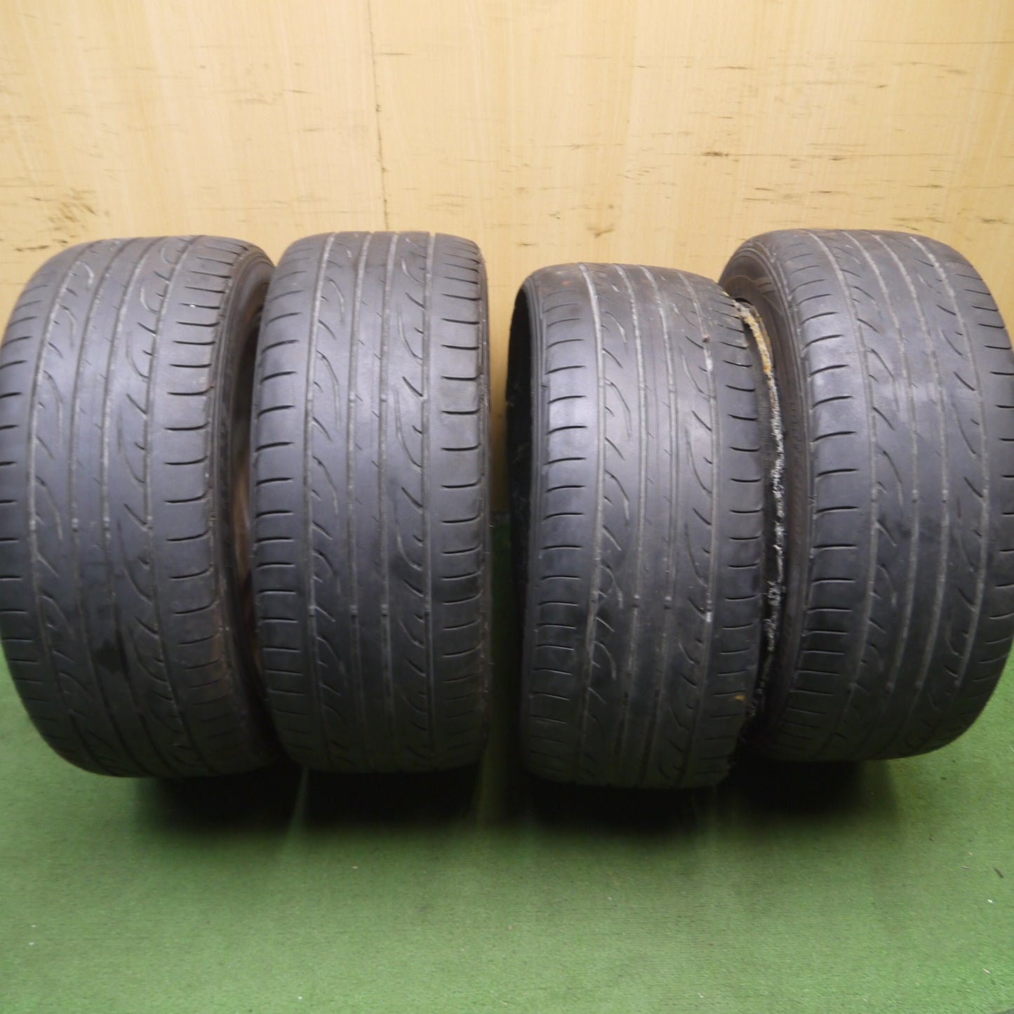 *送料無料* 4本価格★アウディ 等 ENKEI PF01 245/45R17 ダンロップ ルマン LM704 エンケイ 17インチ PCD112/5H★4042404Hノ