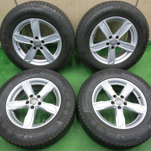 [送料無料] バリ溝！キレイ！8.5分★アウディ等 MAK STADT 235/65R17 スタッドレス コンチネンタル コンチバイキング コンタクト6 シュタッド PCD112/5H★4111403NJス