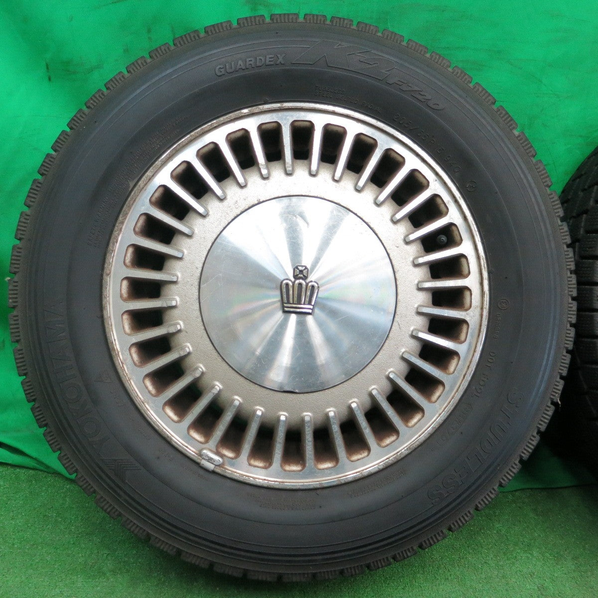 *送料無料* 4本価格★トヨタ 13 クラウン 純正 205/65R15 ヨコハマ GUARDEX K2 F720 15インチ  PCD114.3/5H★4052001ナス