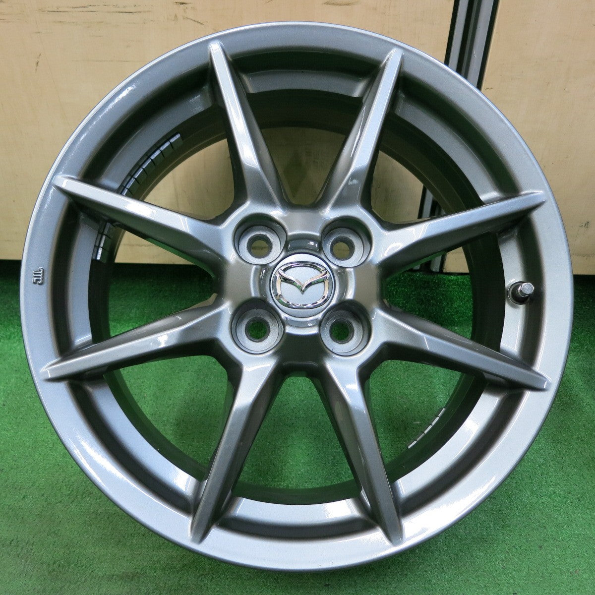 *送料無料* キレイ★マツダ ND5RC ロードスター 純正 ホイール 16インチ 16×6.5J PCD100/4H★4050202イホ