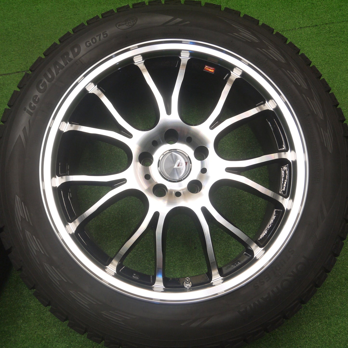 *送料無料* バリ溝！22年！綺麗！9.5分★LEHRMEISTER Vassano 235/55R19 スタッドレス ヨコハマ アイスガード G075 レアマイスター ヴァッサーノ PCD114.3/5H★4090903Hス