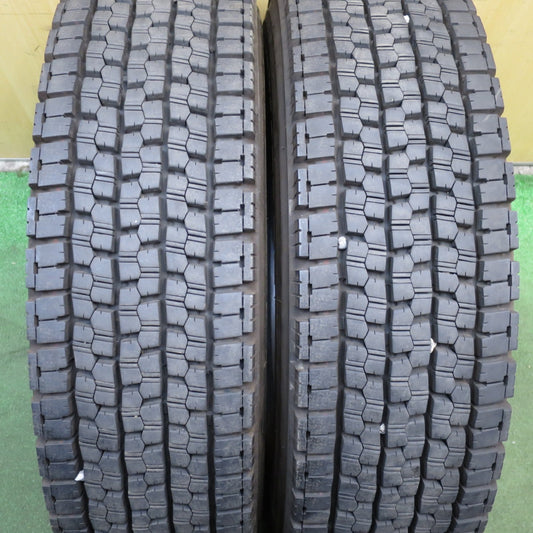 *送料無料* バリ溝！23年！9分★トラック タイヤ 225/80R17.5 123/122L スタッドレス ブリヂストン W999 17.5インチ★4032301クスタ