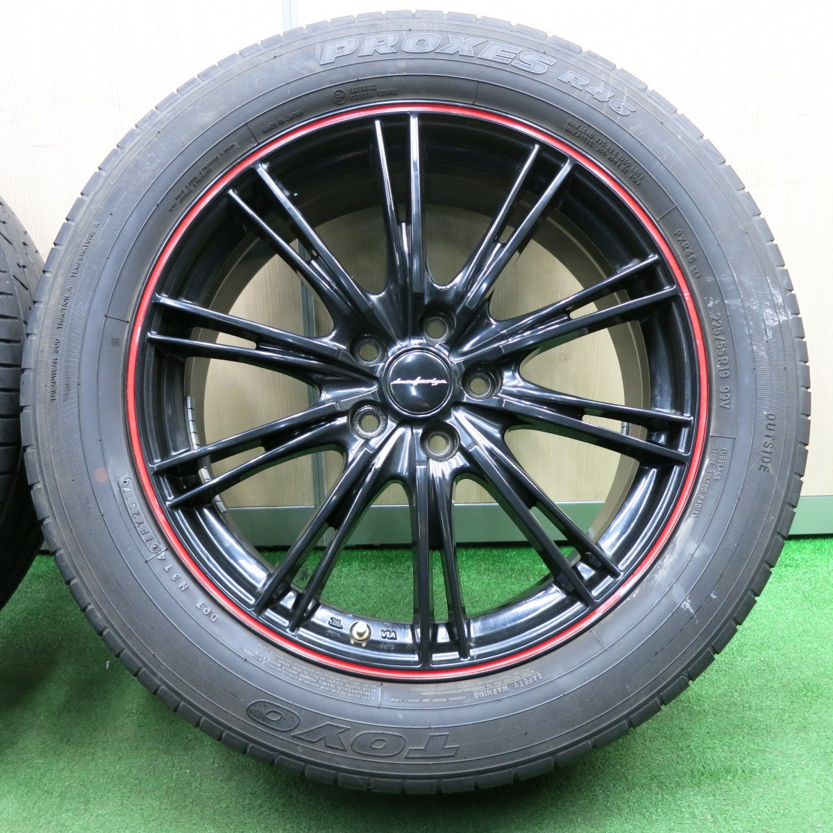 *送料無料* 4本価格★マツダ CX-5 純正 OP damd design 225/55R19 トーヨー プロクセス R46 ダムドデザイン  PCD114.3/5H★4032404NJノ