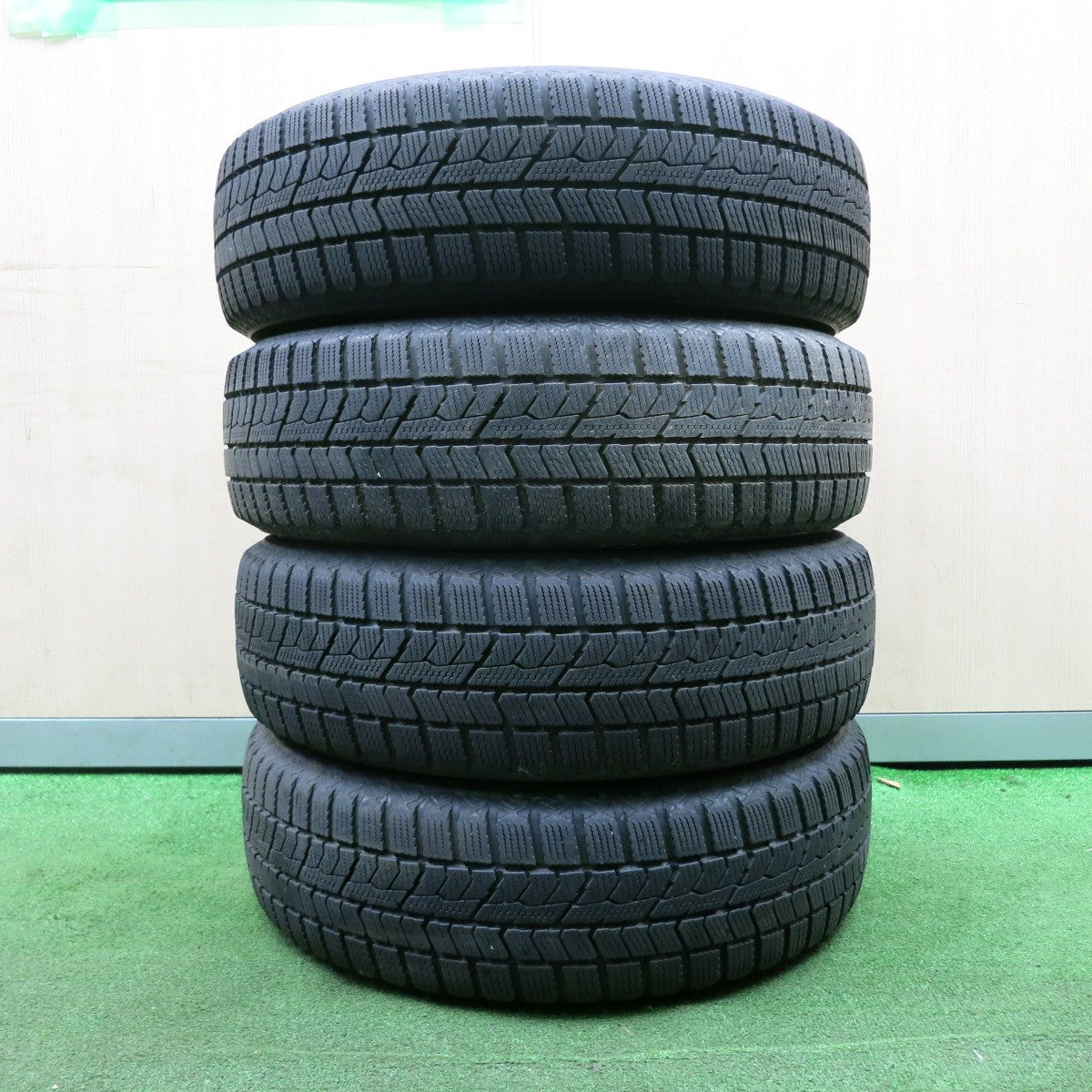 *送料無料* 4本価格★トヨタ カローラ フィールダー 純正 スチール 175/65R15 スタッドレス トーヨー オブザーブ GIZ2 PCD100/4H★4050101NJス