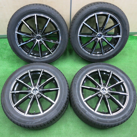 [送料無料] 超バリ溝！22年！キレイ！ほぼ10分★スタッドレス 235/50R18 モモ SUV POLE W-4 LUXALES PW-X2 ラグザレス 18インチ PCD114.3/5H★4120609TNス