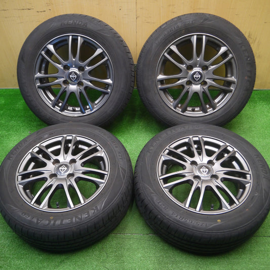 [送料無料] 4本価格！20年★175/65R14 ケンダ KENETICA ECO VELVA weds ヴェルヴァ 14インチ PCD100/4H★4102102Hノ