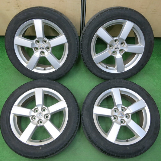 *送料無料* 4本価格★三菱 アウトランダー 純正 225/55R18 ダンロップ エナセーブ RV504 18インチ PCD114.3/5H★4040601イノ