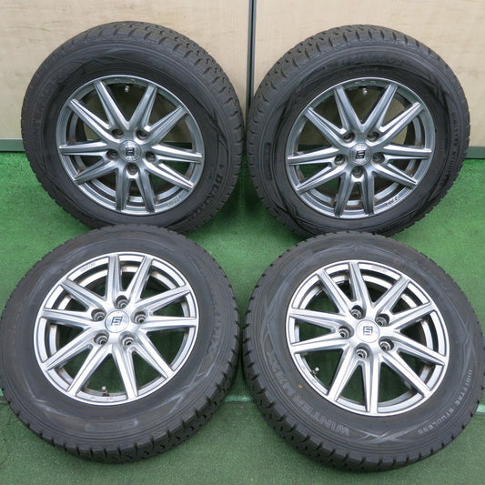 *送料無料* バリ溝！8.5分★スタッドレス 195/65R15 ダンロップ ウインターマックス WM01 SEIN ザイン 15インチ PCD114.3/5H★4052205HAス