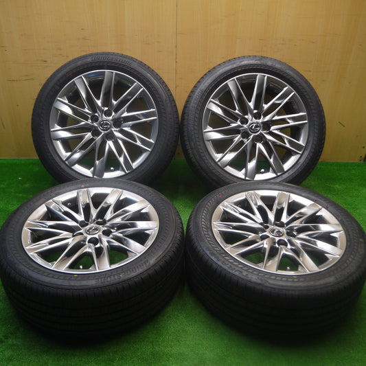 *送料無料* 新車外し★レクサス LS バージョンL 純正 245/50R19 ブリヂストン トランザ T005A RFT 19インチ PCD120/5H★4082703Hノ